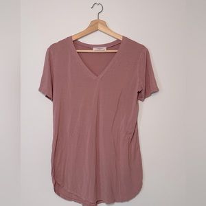 CJLA “CJ’s Favorite V-Neck Tee” in Rose